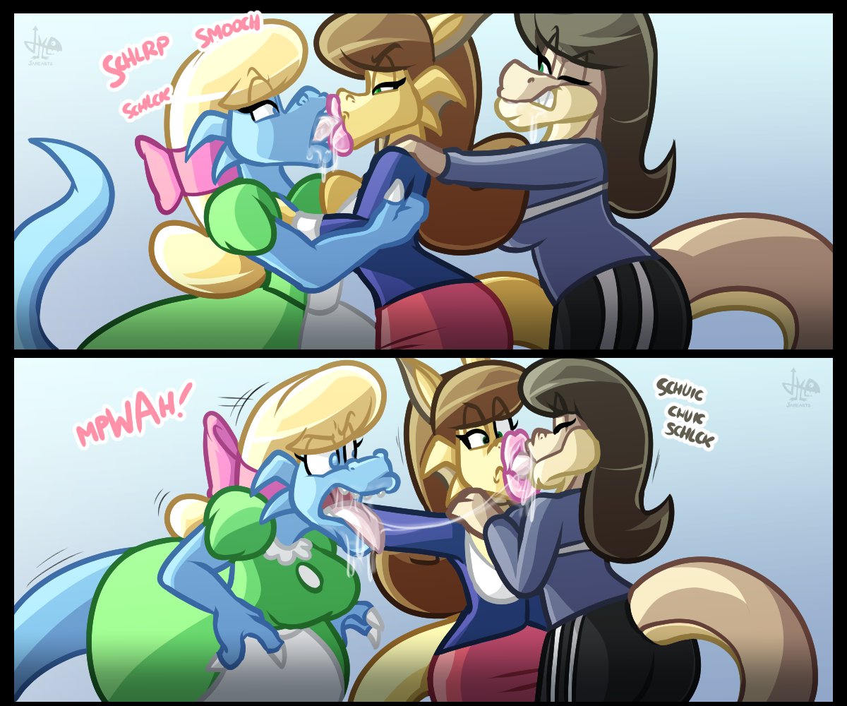 Be mine ...dork!, Three-Way kiss, &amp; Tongue Sucking Ladies page 7 full