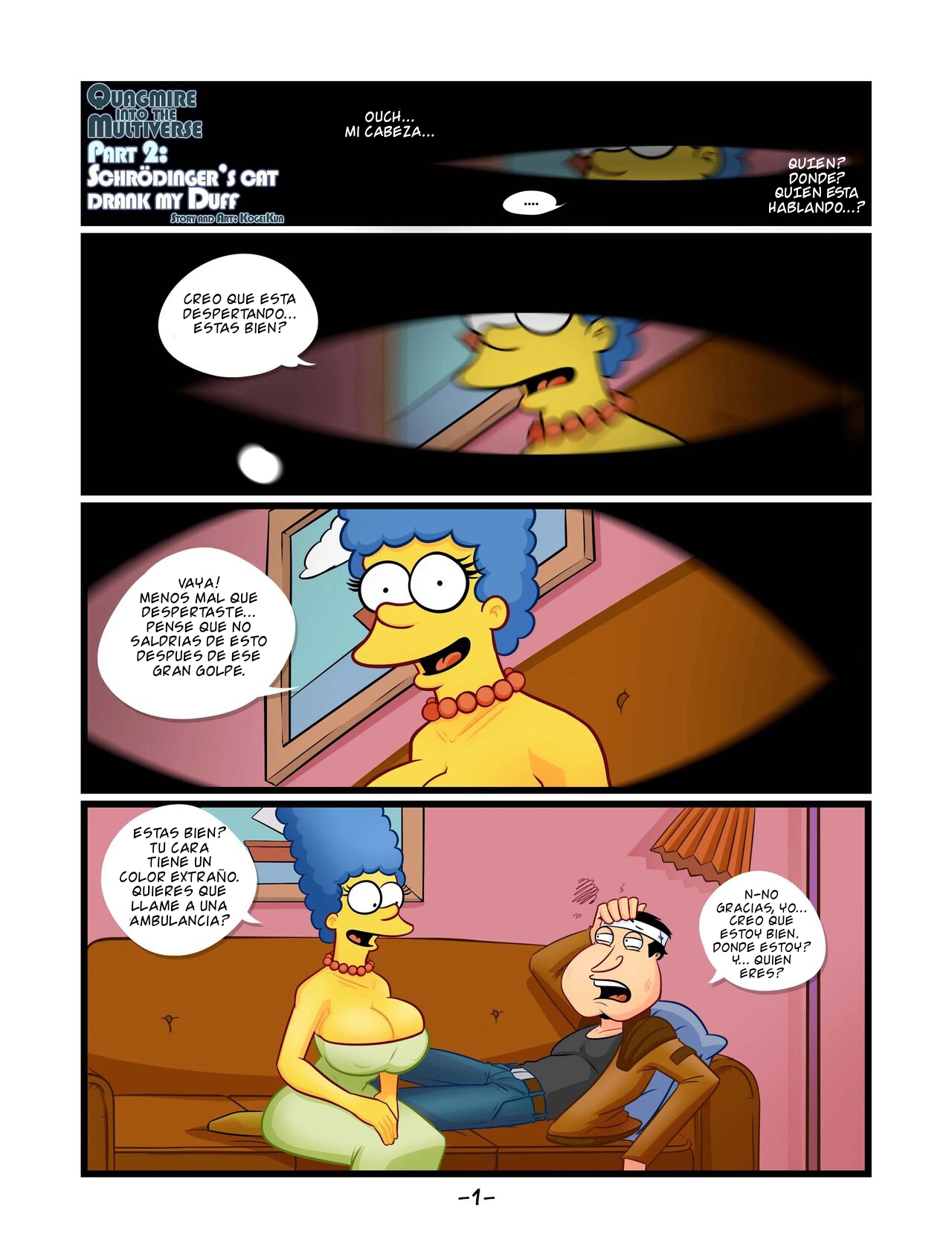 Quagmire Into The Multiverse 2 page 1 full