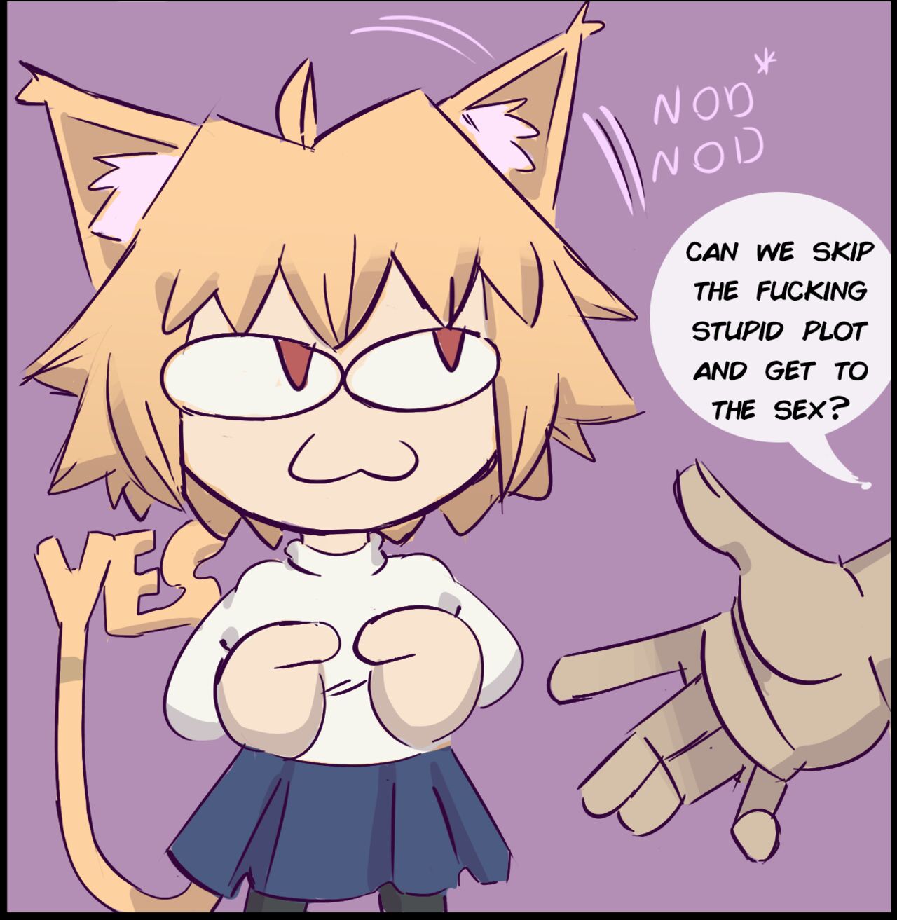 Neco-Arc Sex Comic page 1 full