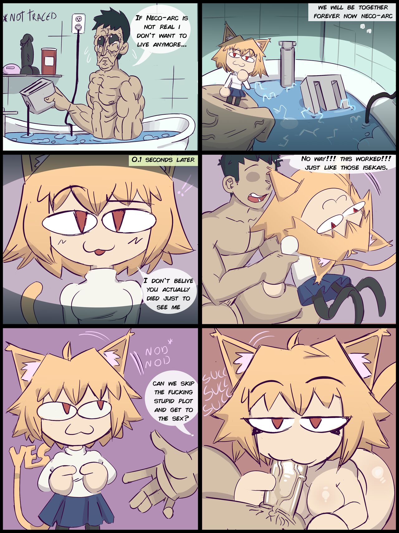 Neco-Arc Sex Comic page 2 full