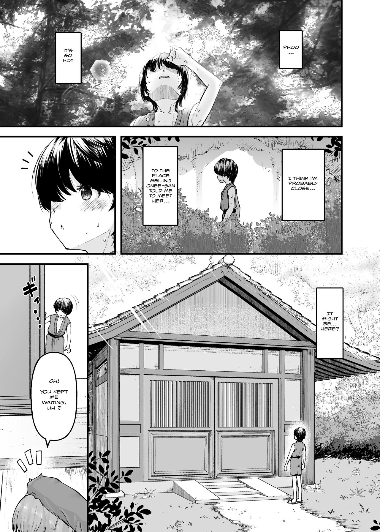 Indulging in the sweaty breast milky of the gatekeeper onee-san page 3 full