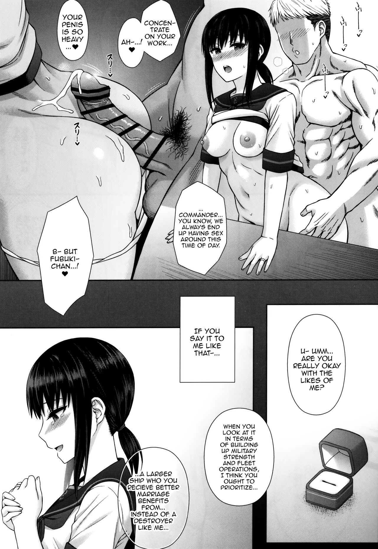 JC Kanmusu Fubuki-Chan ni Honki de Ninshin Shite Morau Hanashi. | Story About Seriously Impregnating Fubuki-chan, The JC Shipgirl page 6 full