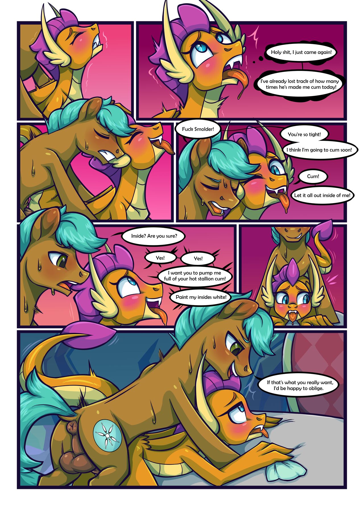 Smolder x OC Comic #2 page 4 full