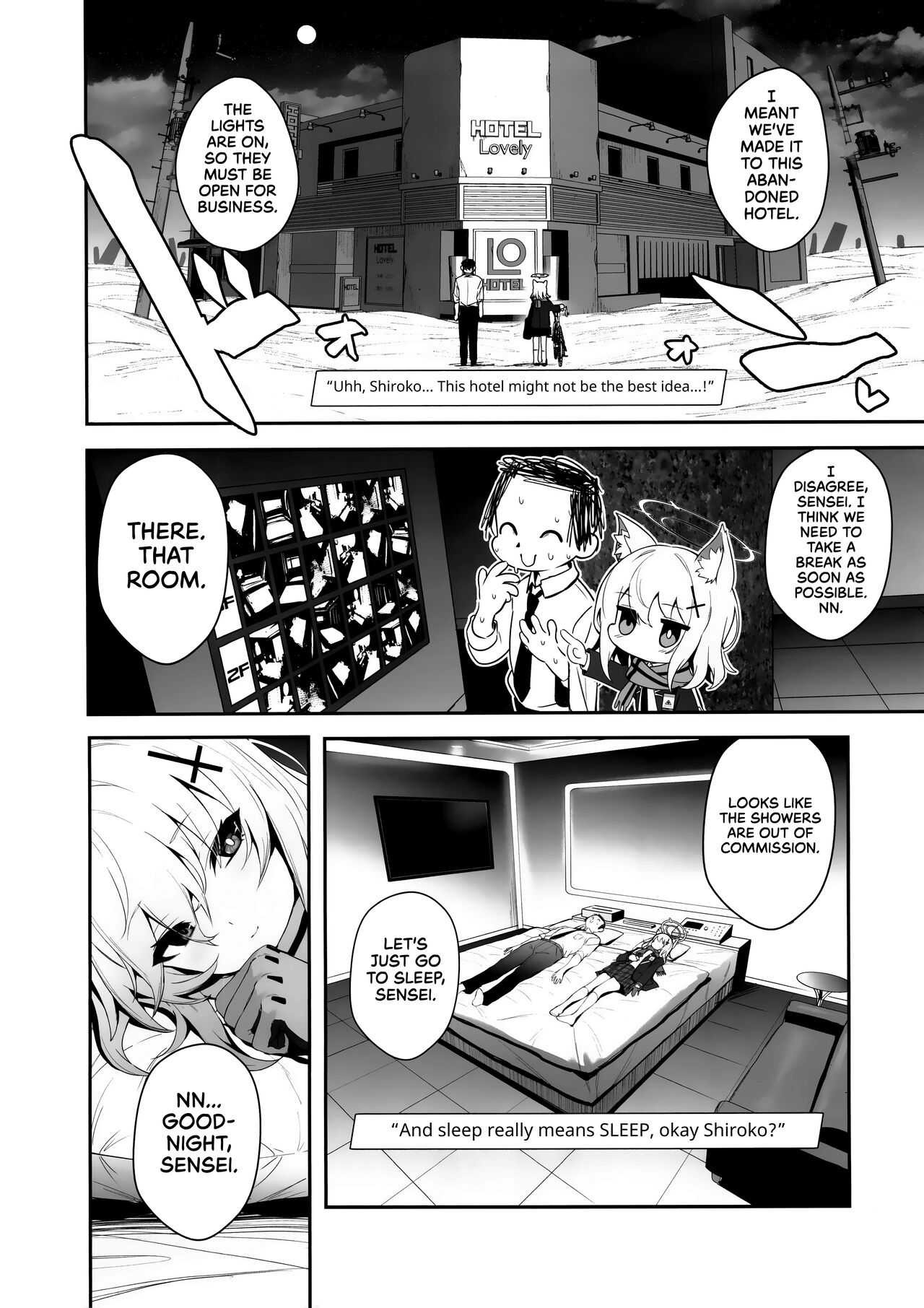 ByuruAka～Seiyoku Tuyotuyo Shiroko to Rabuho Ecchi～ | Blyew Archive ~Being Taken To A Love Hotel By An EXTREMELY Horny Shiroko~ page 3 full