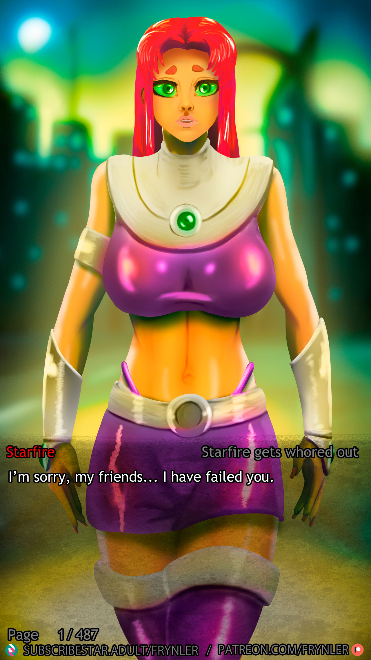 Starfire Gets Whored Out page 1 full