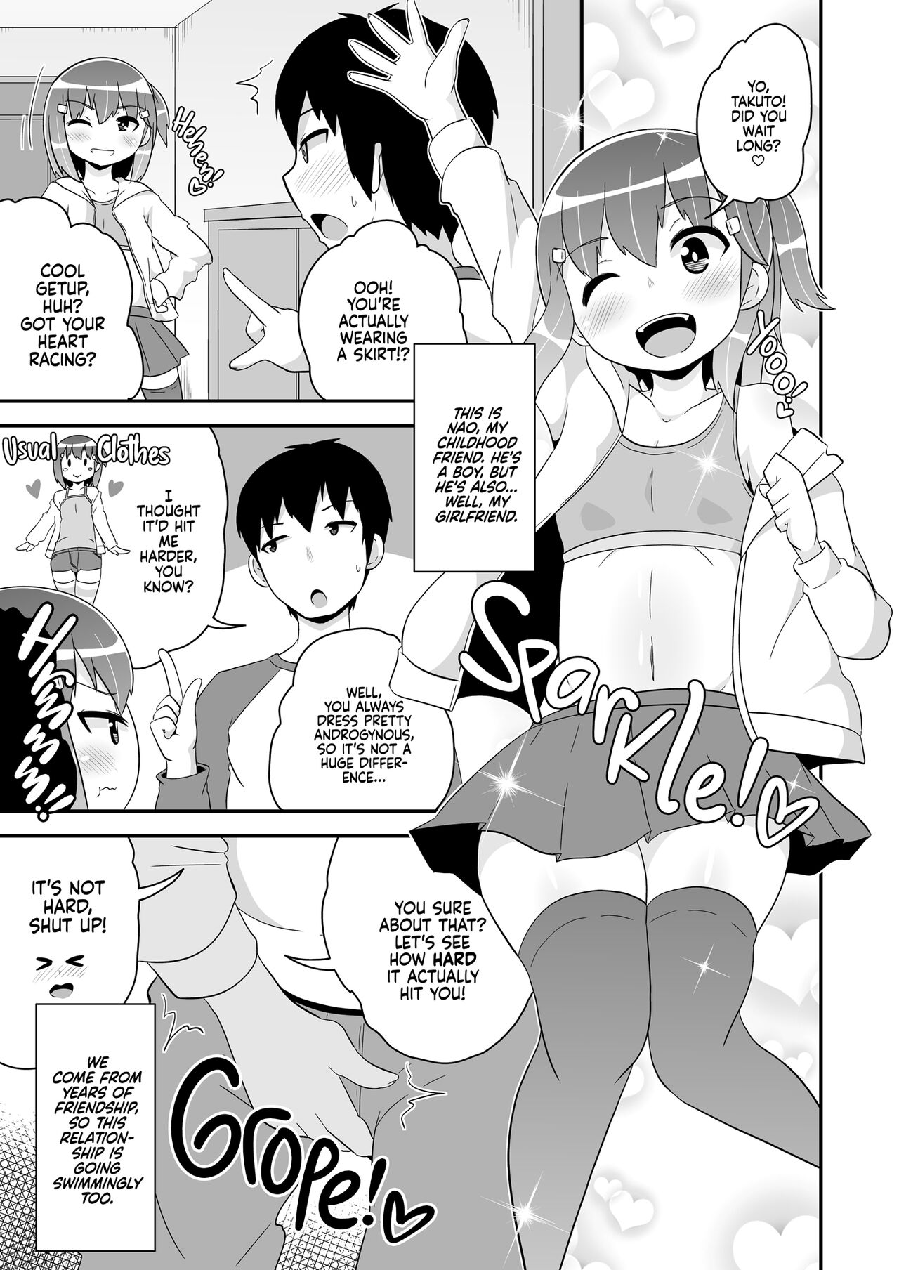 Josou  Homo Kanojo | Gay Sex with My Girlfriend 2 page 3 full