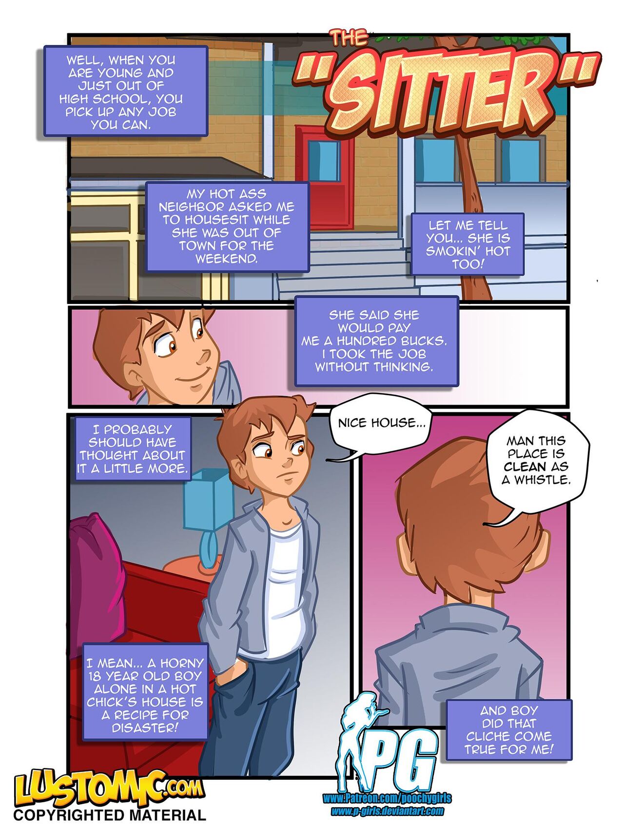 The Sitter Poochy Lustomic page 1 full