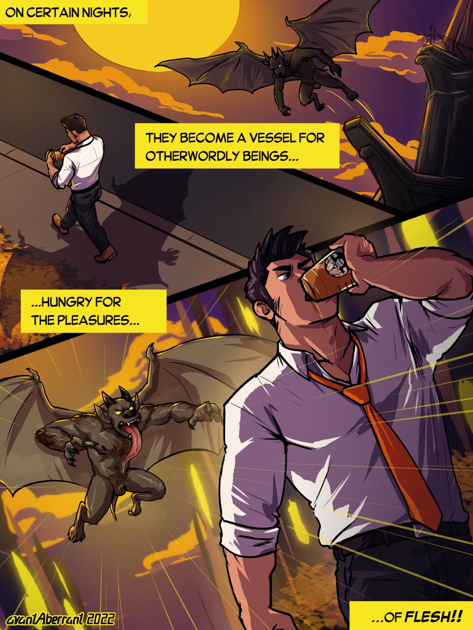 Gargoyle Halloween Comic by page 2 full