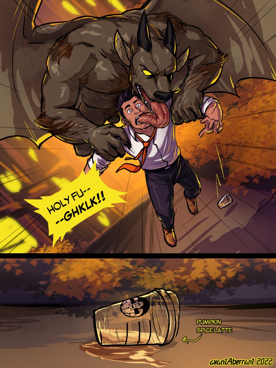 Gargoyle Halloween Comic by page 3 full