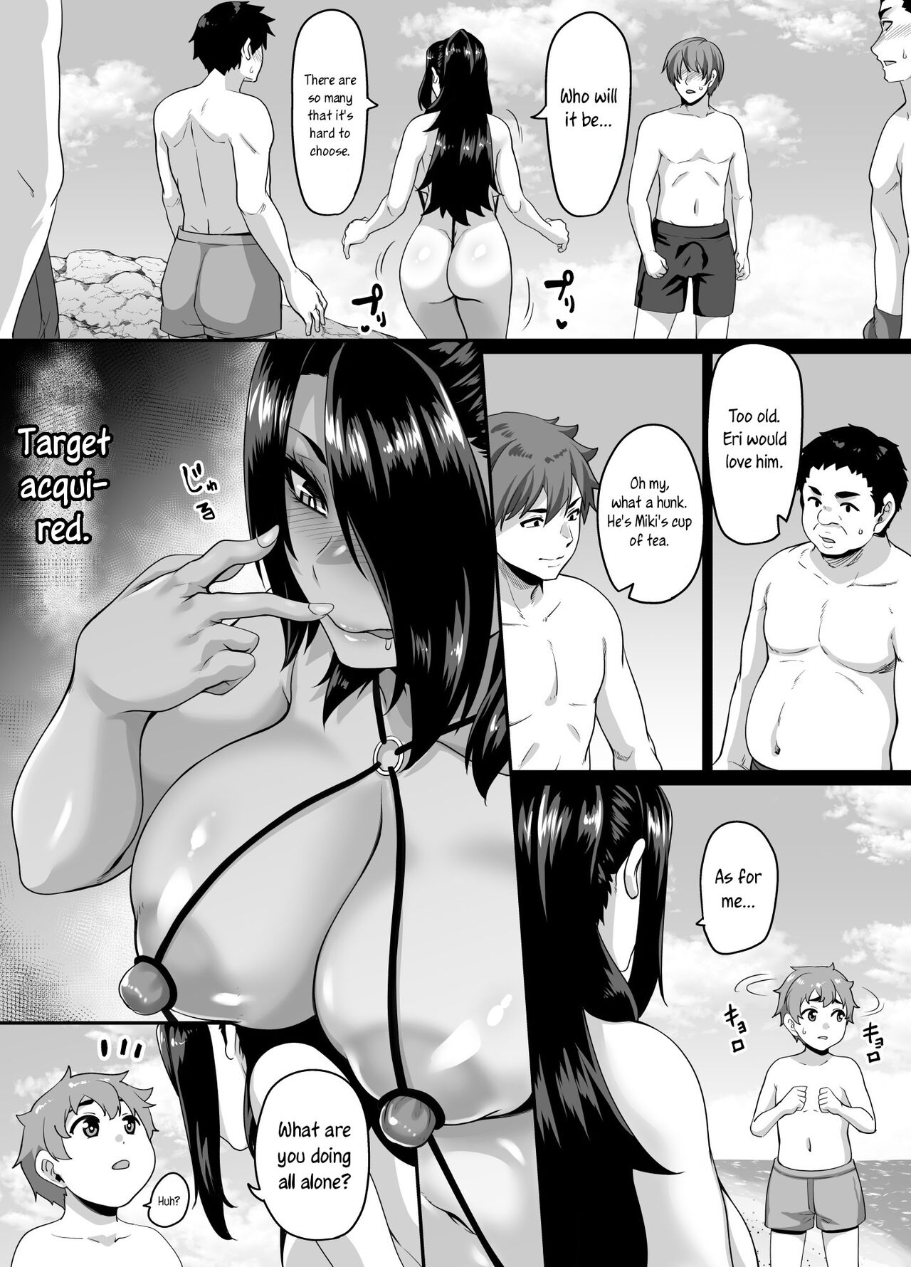 Kazoku Ryokou wa Yarimoku Beach de Sex Zanmai 3 ~Okaa-san Hen~ | A sex-filled family trip to a hookup beach 3 ~Mom edition~ page 7 full