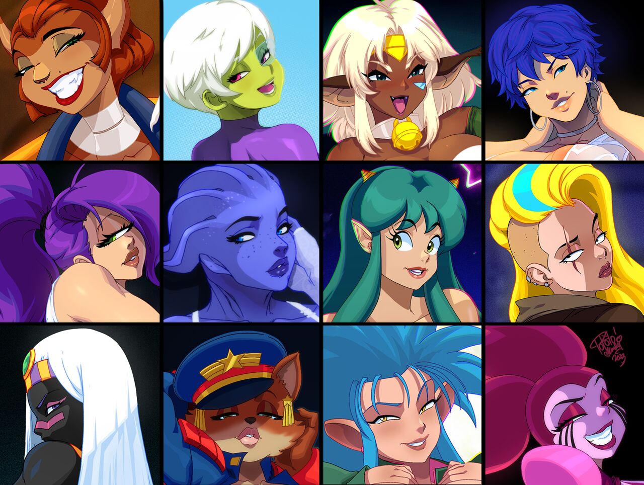 Space Girls Set page 1 full