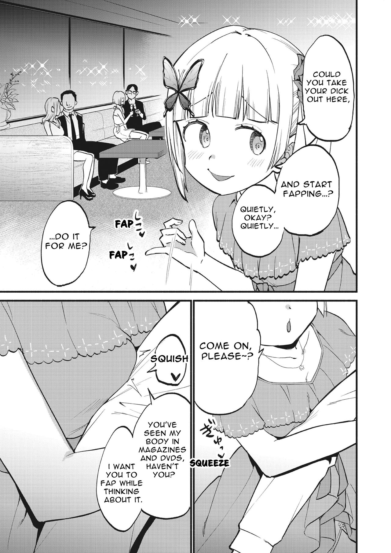 Jouryuu Kaikyuu Senyou no Koukyuuten de Junior Idol ni Sakusei Gohoushi shite morau | Luxurious Club ~Heavenly Cum-squeezing from a Young Idol~ page 9 full
