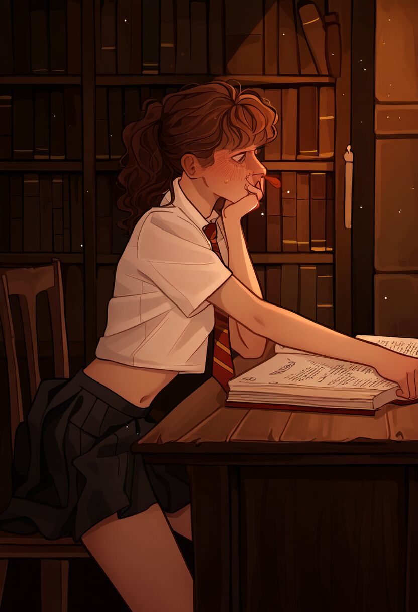 Evening in the Library with Hermione page 1 full