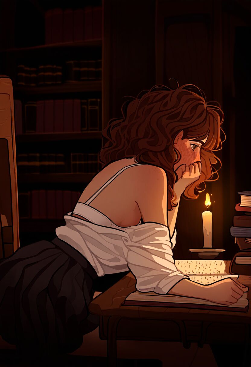 Evening in the Library with Hermione page 10 full