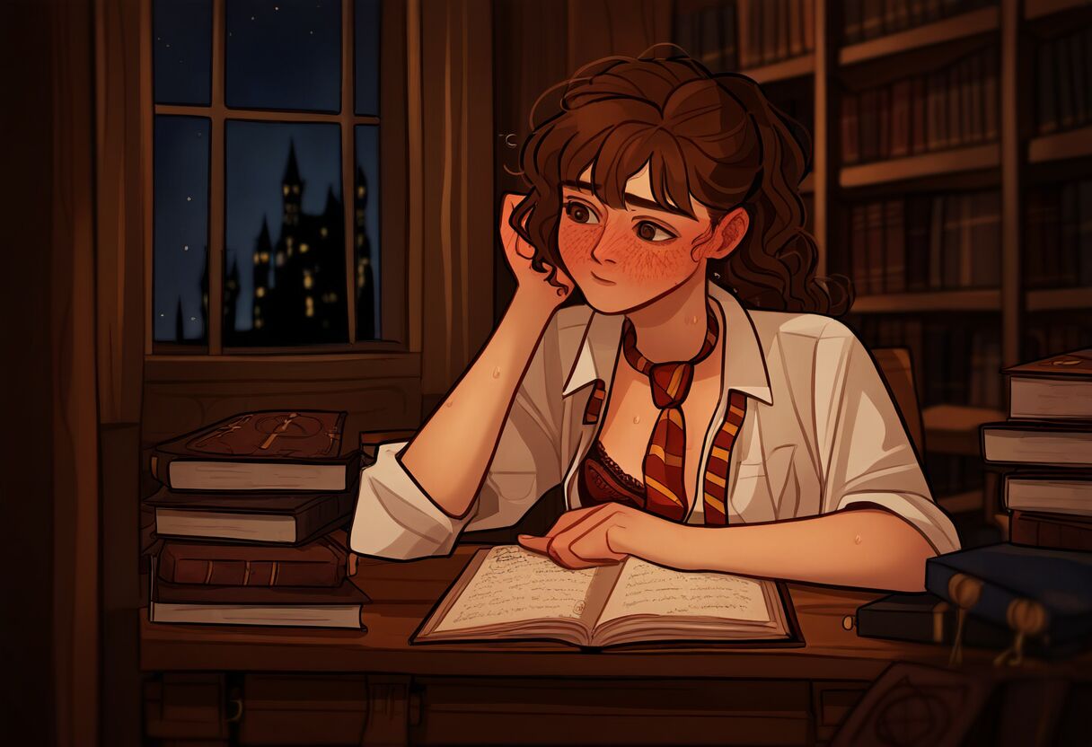 Evening in the Library with Hermione page 3 full