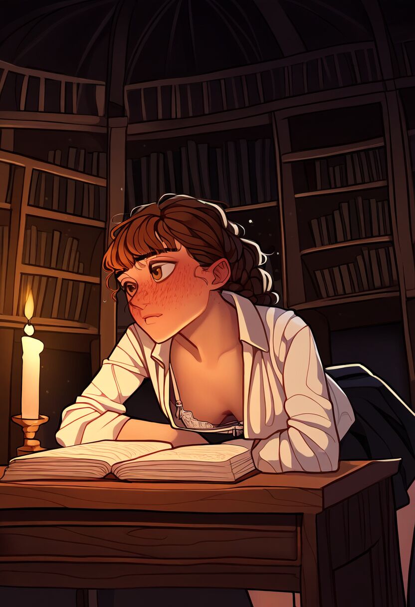 Evening in the Library with Hermione page 5 full