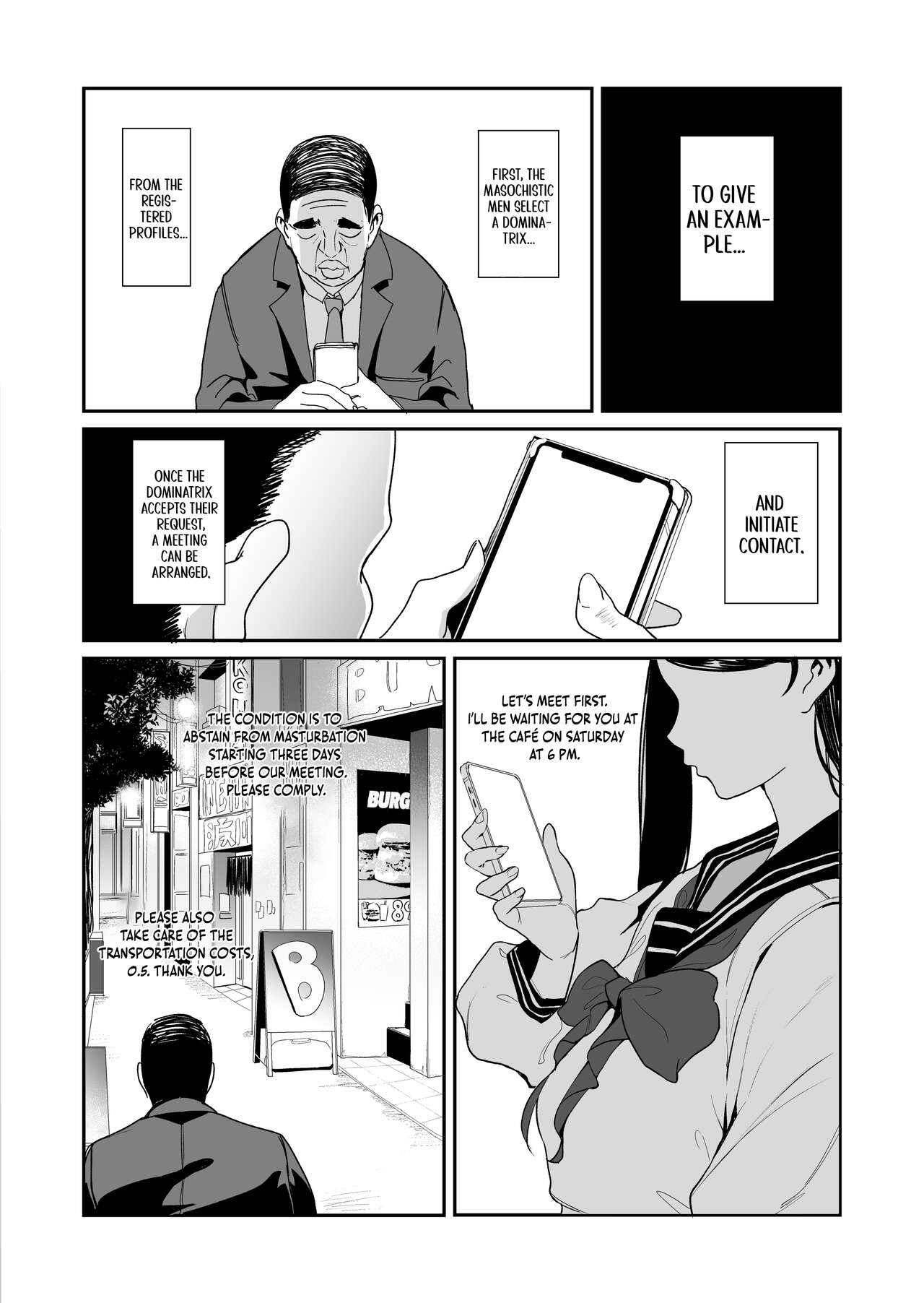 Otochichi - Masochistic Life -Masochistic Men searching for and being trained by Dominatrix through an App- page 3 full