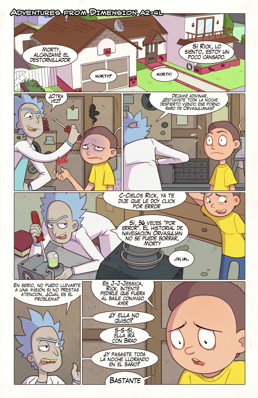 Artista - PieceofSoap / Aventuras de la dimensión A24L - COMIC ESPAÑOL page 2 full