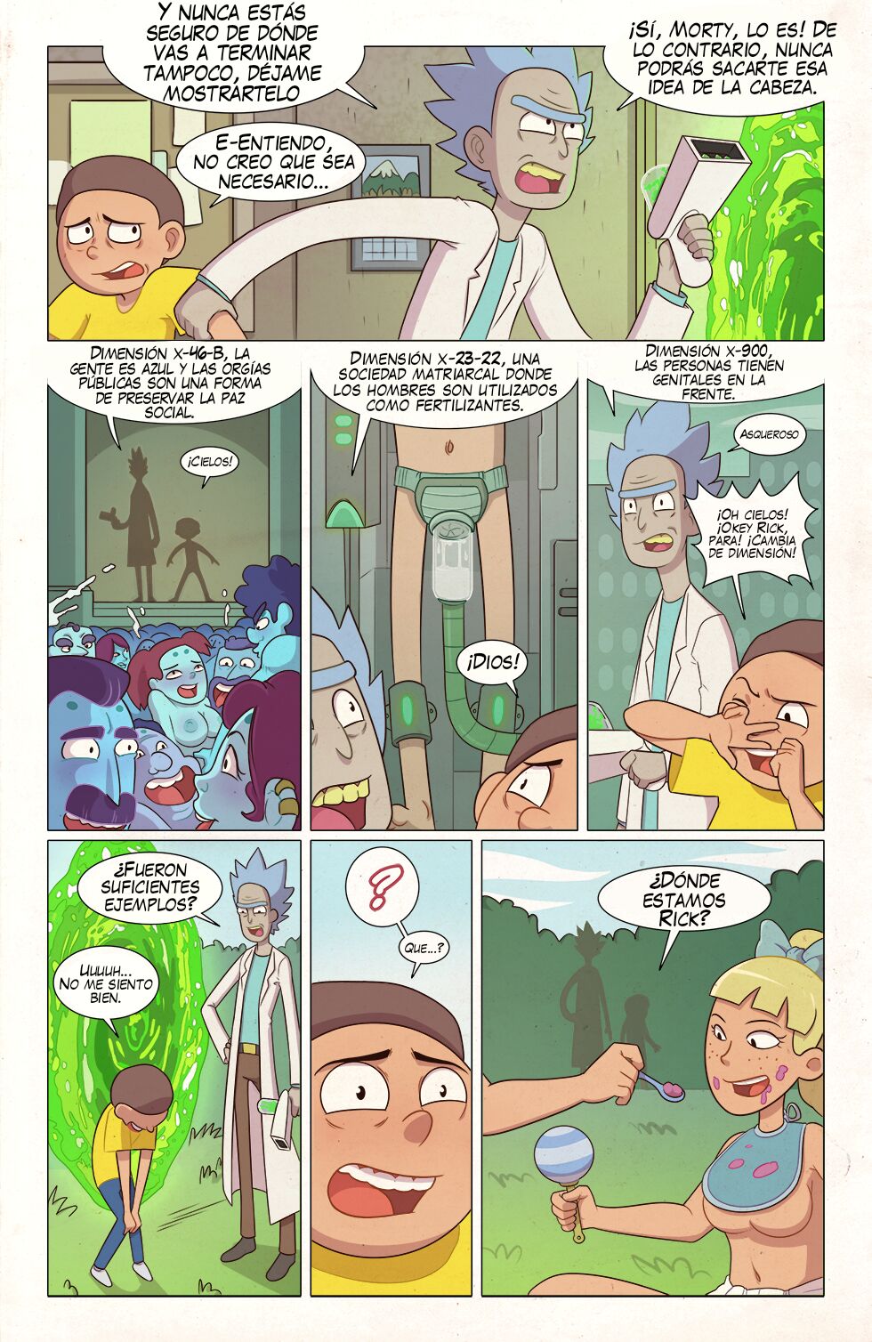 Artista - PieceofSoap / Aventuras de la dimensión A24L - COMIC ESPAÑOL page 4 full