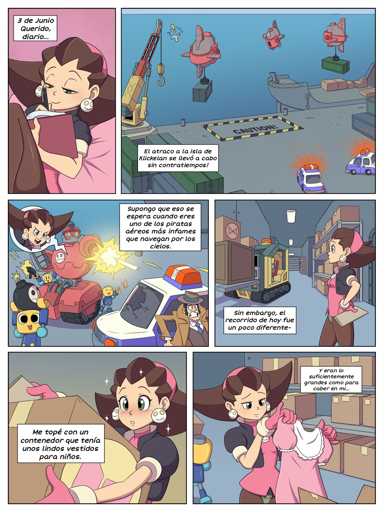 Artista - Pizzabagel / Diario De Un Pirata Aérea - COMIC ESPAÑOL page 1 full