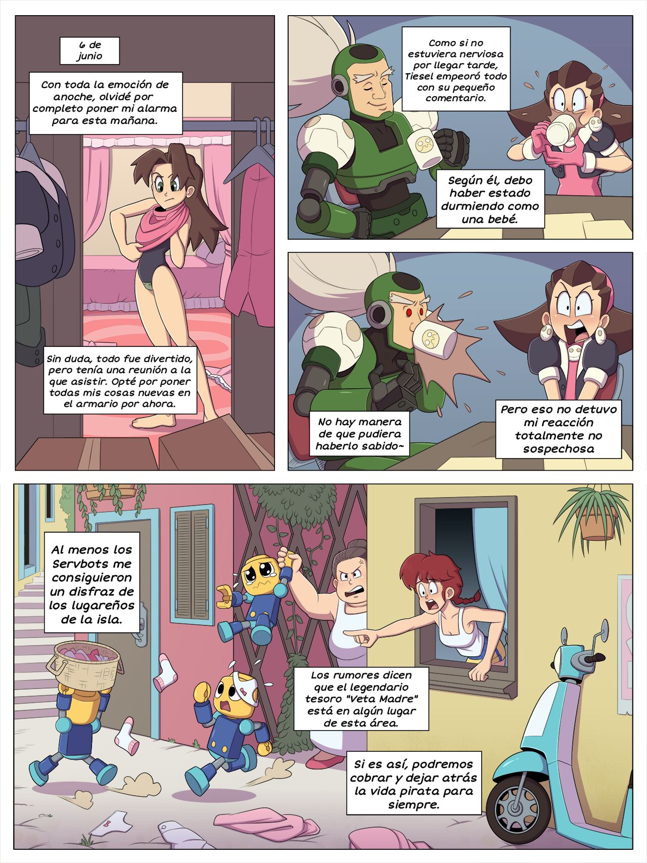Artista - Pizzabagel / Diario De Un Pirata Aérea - COMIC ESPAÑOL page 5 full