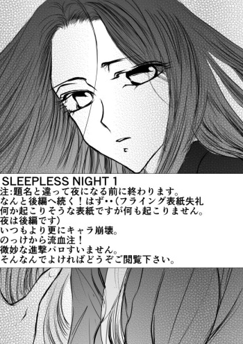 SLEEPLESS NIGHT cover