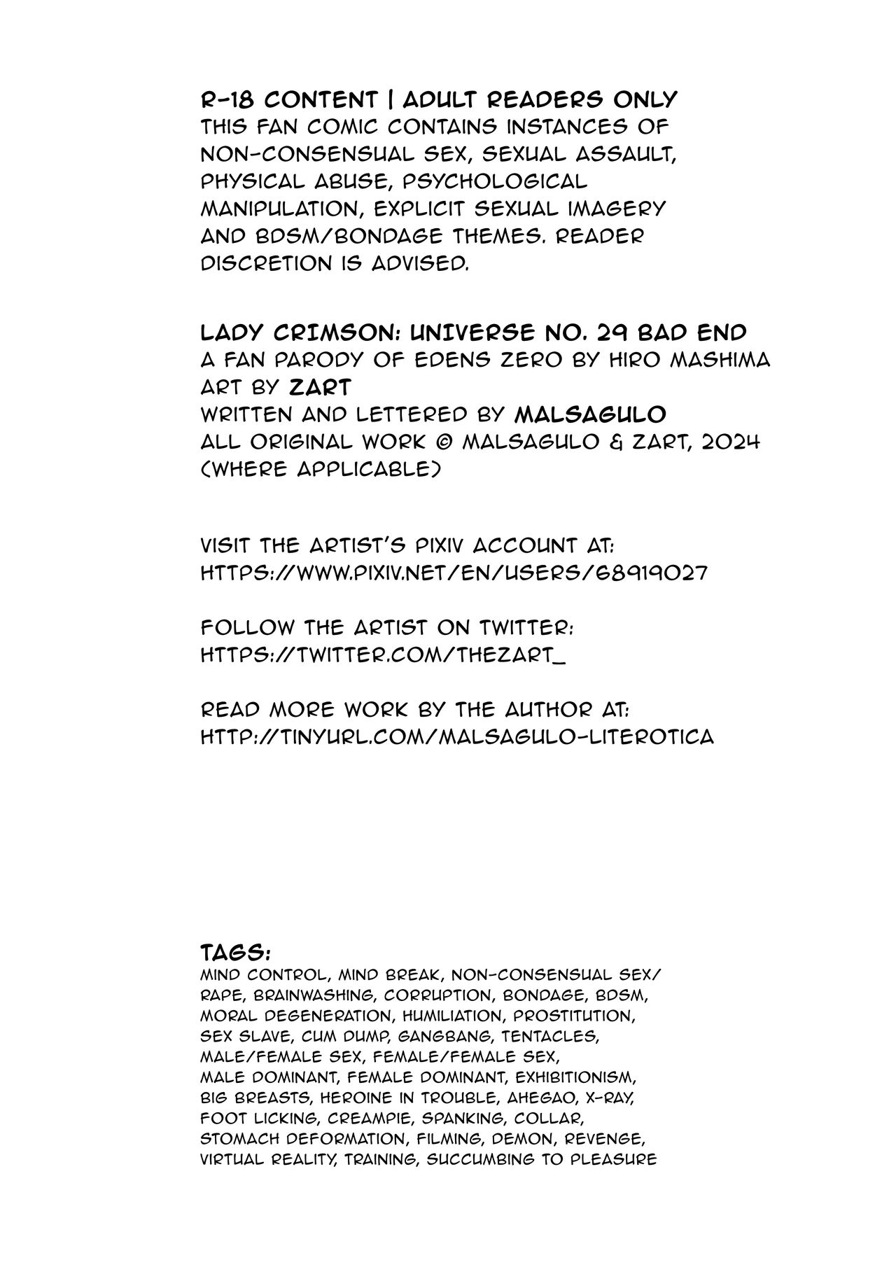 LADY CRIMSON: Universe No. 29 Bad End page 3 full