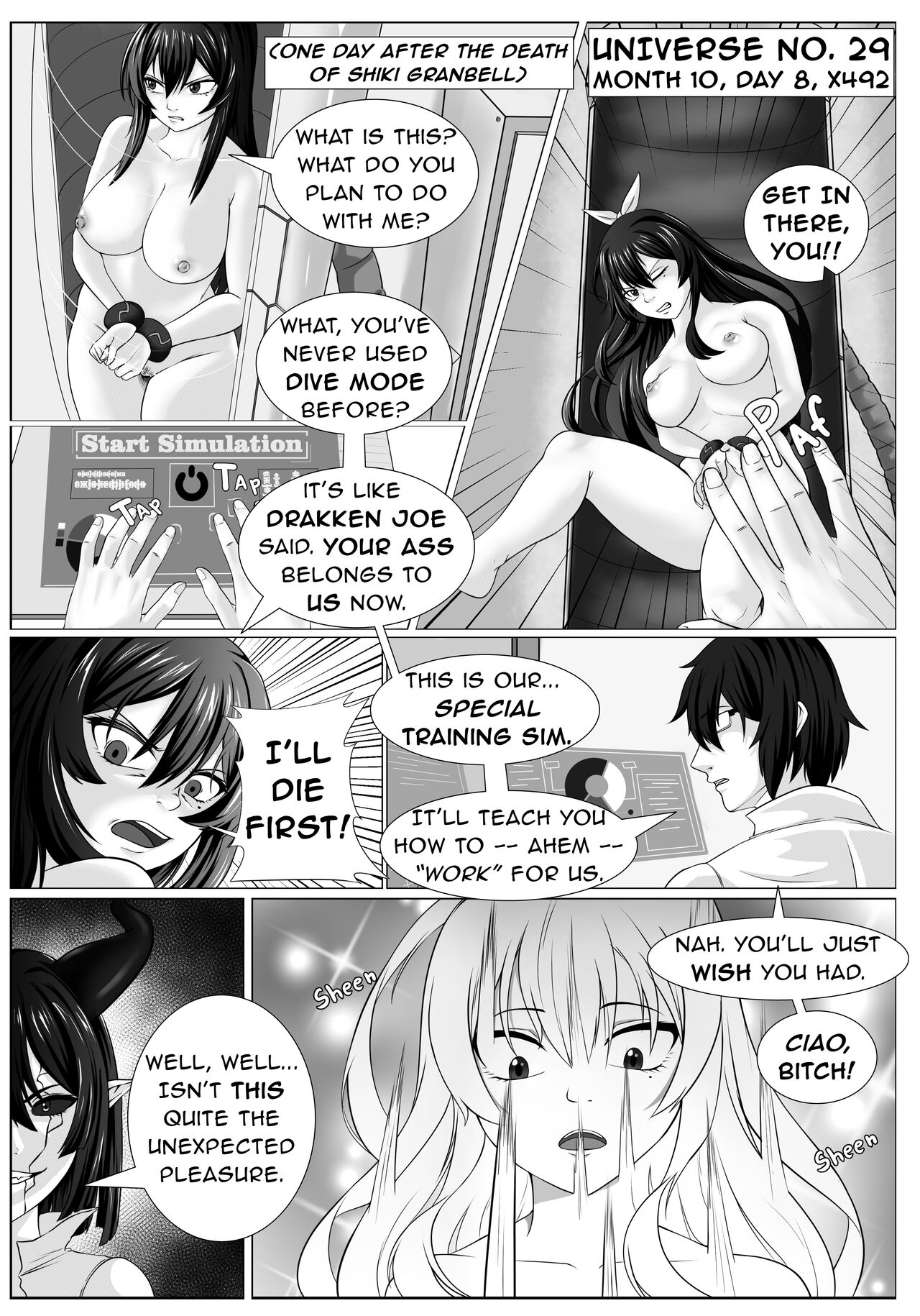 LADY CRIMSON: Universe No. 29 Bad End page 4 full