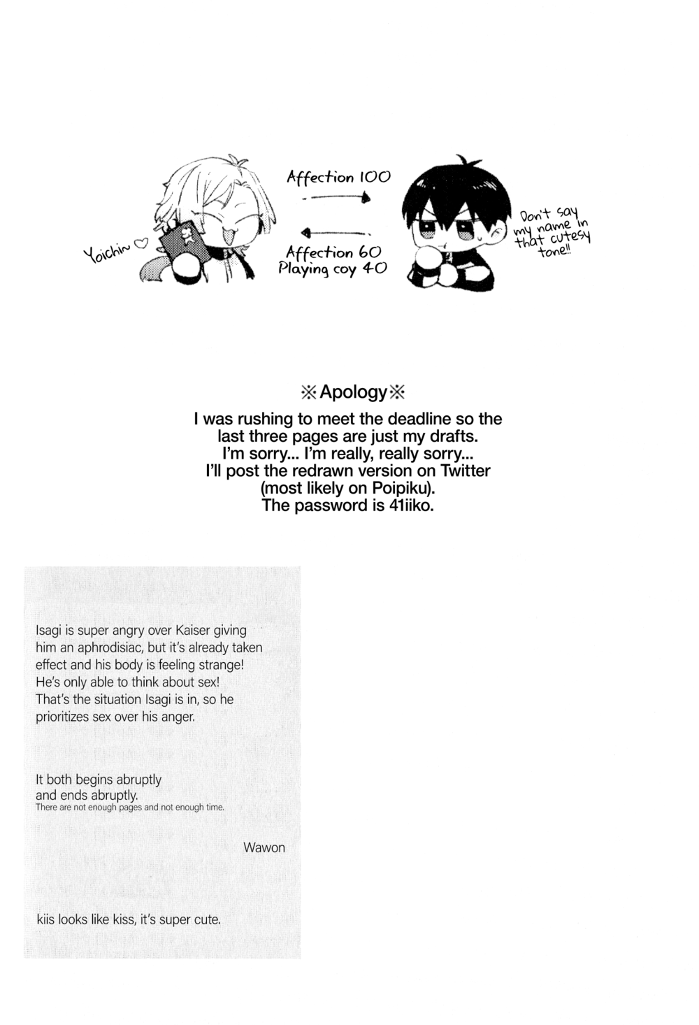 Don’t Be Silly! Shitty Darling - Blue Lock dj page 2 full