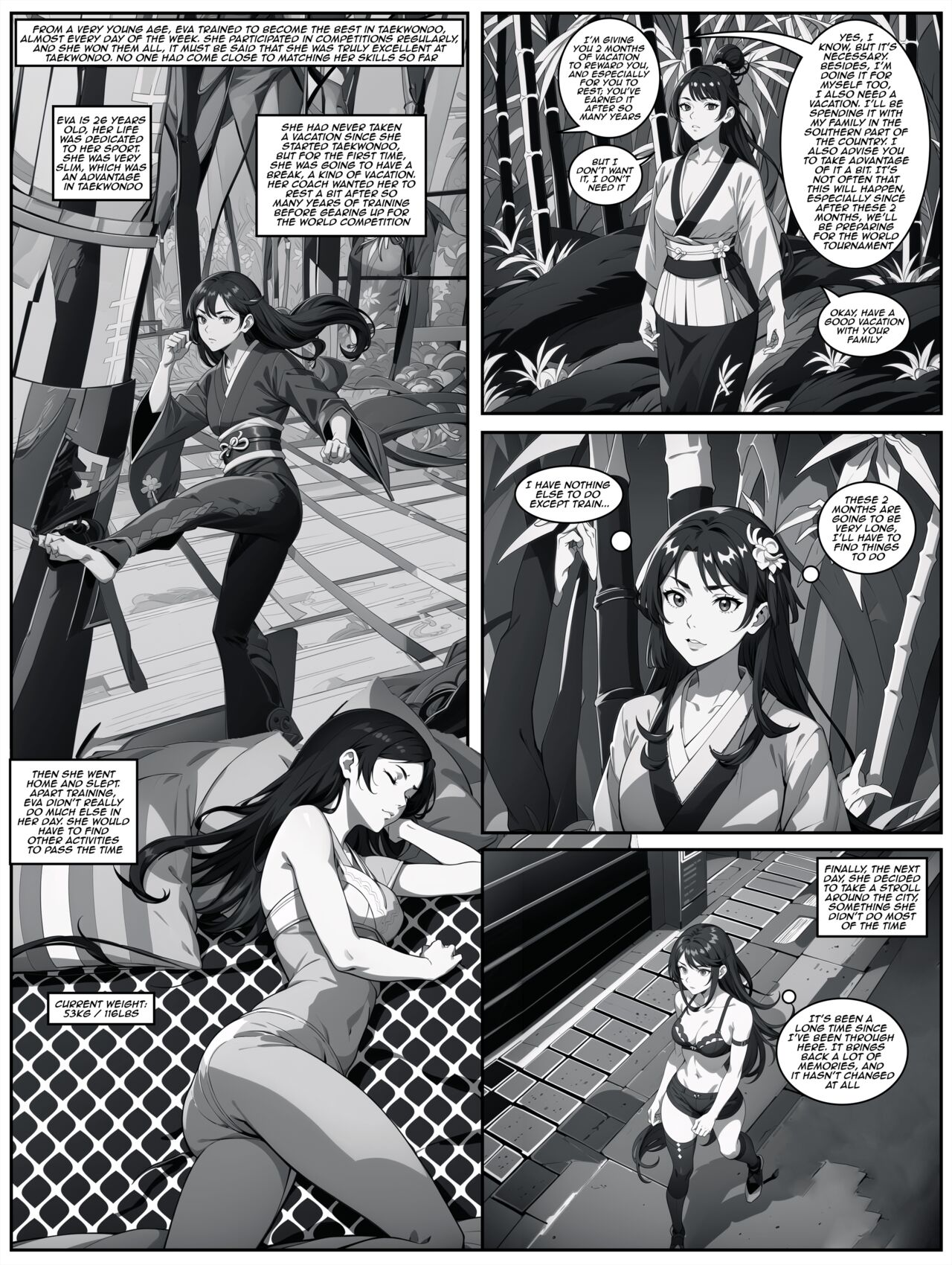 DeviantArt - Eva weight gain comic - page 1 full