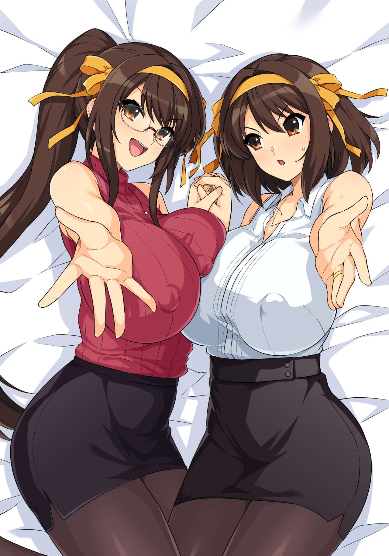 爆乳ダブル大人ハルヒさん孕ませ 支援者向け差分 page 6 full