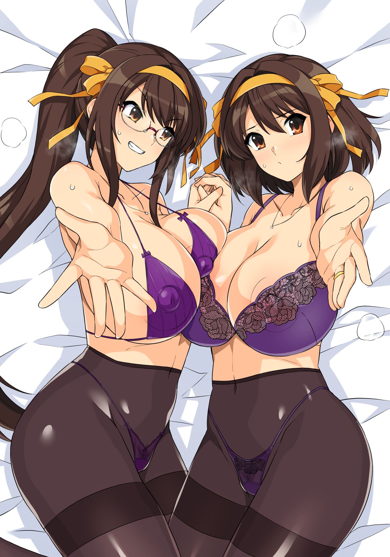 爆乳ダブル大人ハルヒさん孕ませ 支援者向け差分 page 7 full