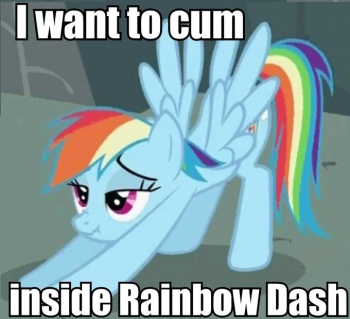 I Want To Cum Inside Ranbow Dash cover