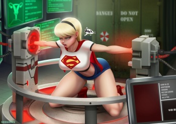 Supergirl X RE4 dog cover