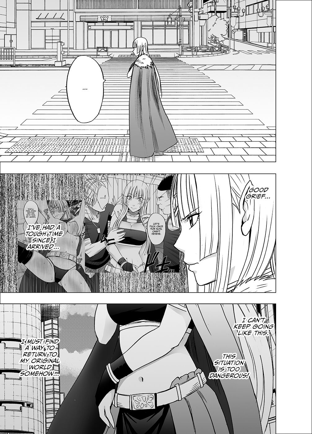 Isekai kara Yattekita Onna Maou-sama ga Manin Densha de Salaryman ni Chikan Sareru Hanashi page 3 full