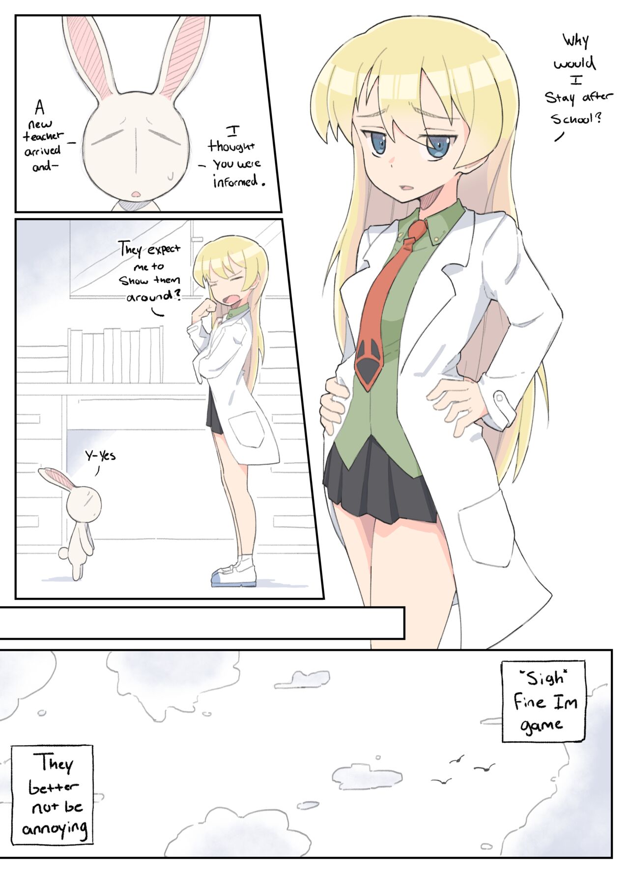 Rebecca's New Co-Worker page 1 full