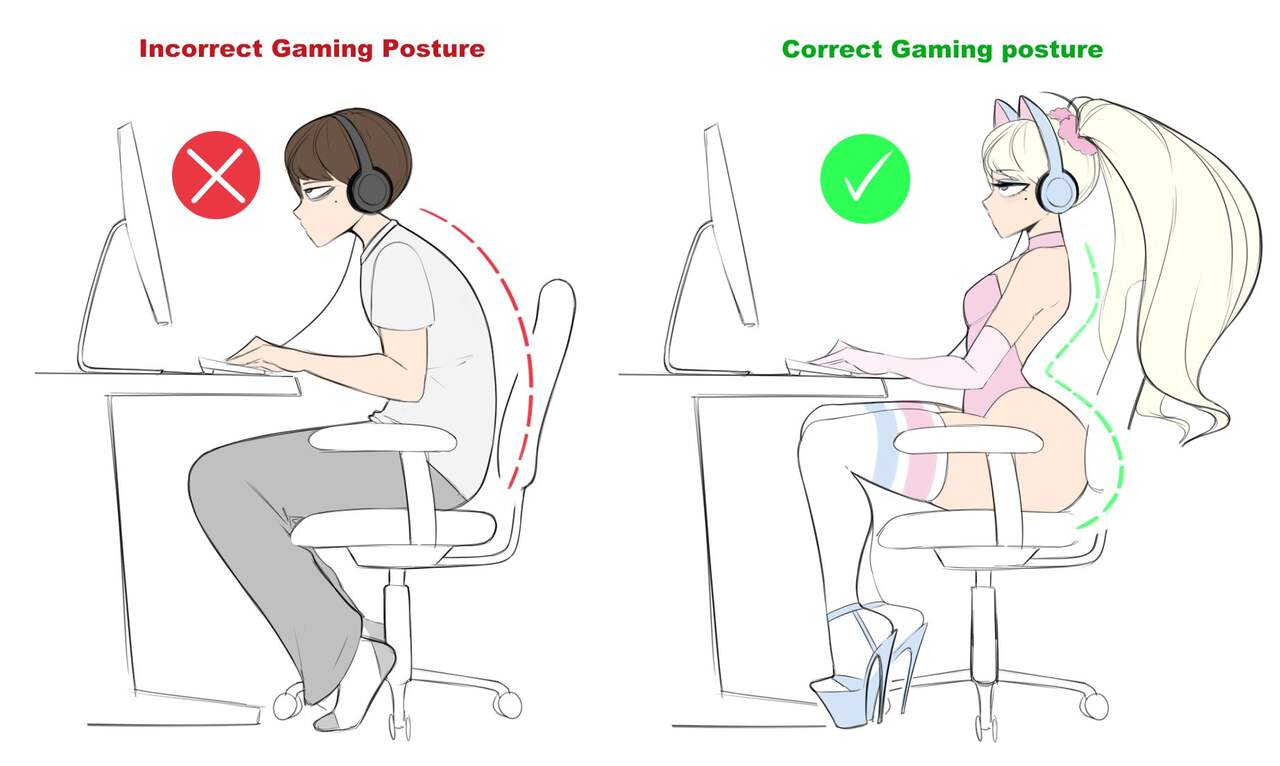 Sealguy1 Gaming Posture Meme page 1 full