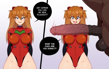 Asuka Langley Worshiping Big Stallions cover