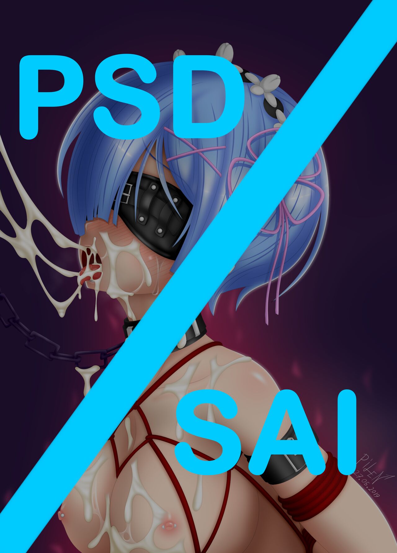 Re:Zero - Rem Bondage Bukkake page 5 full