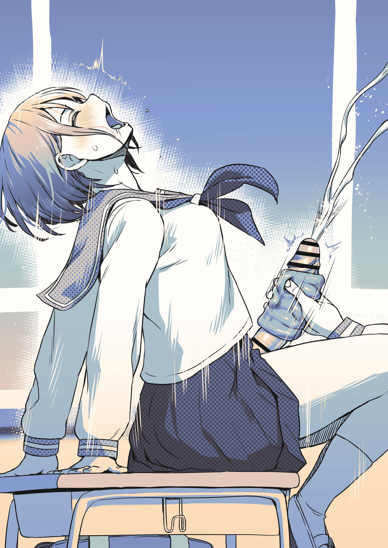 Shasei Kanri Sareteru Sabasaba-kei Futanari-chan page 4 full