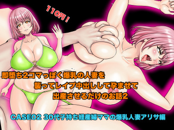 Sokuochi 2-Komappoku Bakunyuu Hitozuma wo Osotte Rape Nakadashishite Haramasete Shussansaserudake no Hanashi 2. CASE02 30-Dai Komochi Keisanpu Mama no Kasshoku Bakunyuu Hitozuma Alisa Hen cover