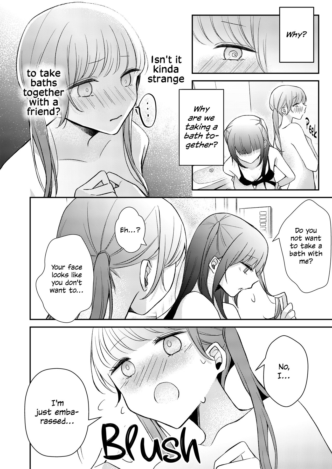 Tsukiattenai Futari ga Ofuro de  Ecchi na Koto Suru Hanashi |  A Story of Two Girls Who Are Not Dating Having Sex in the Bath page 10 full