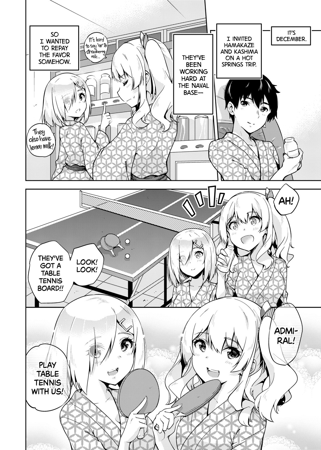 Hamakaze and Kashima in Hot Springs and Yukata page 3 full