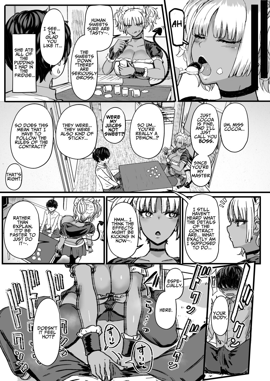 Kuro Gal Maid Inma, Goshu o Kuu. | Kuro-Gyaru Succubus Maid Devours Her Master page 5 full