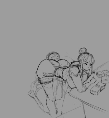 Sketch Request 12: Bulma and ChiChi cover