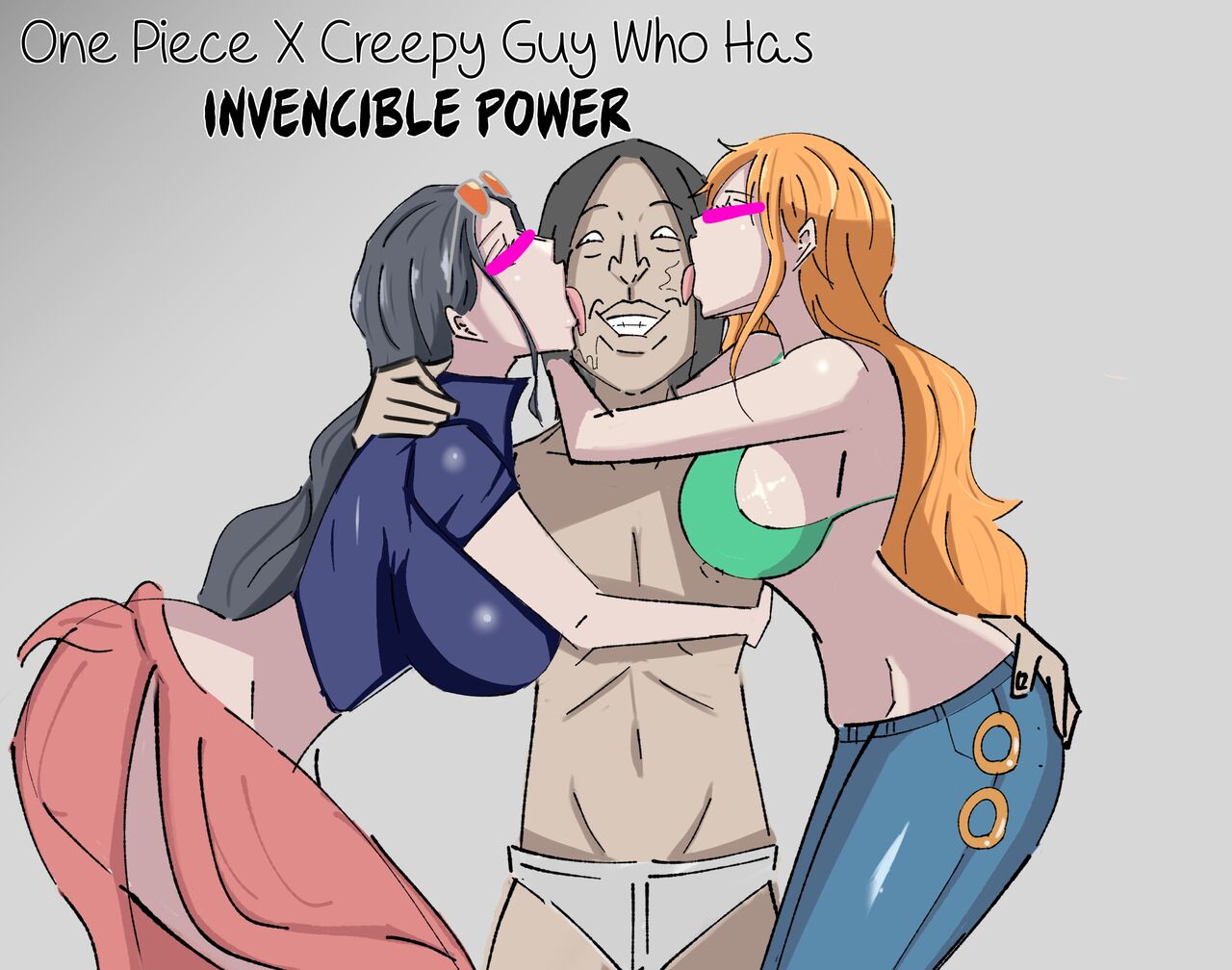 One Piece X Creepy Guy Who Has Invincible Power page 1 full