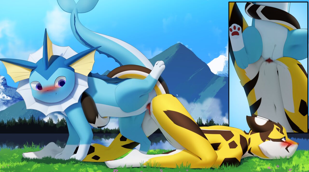 Steel Cat - The wild Vaporeon used knotting. page 1 full