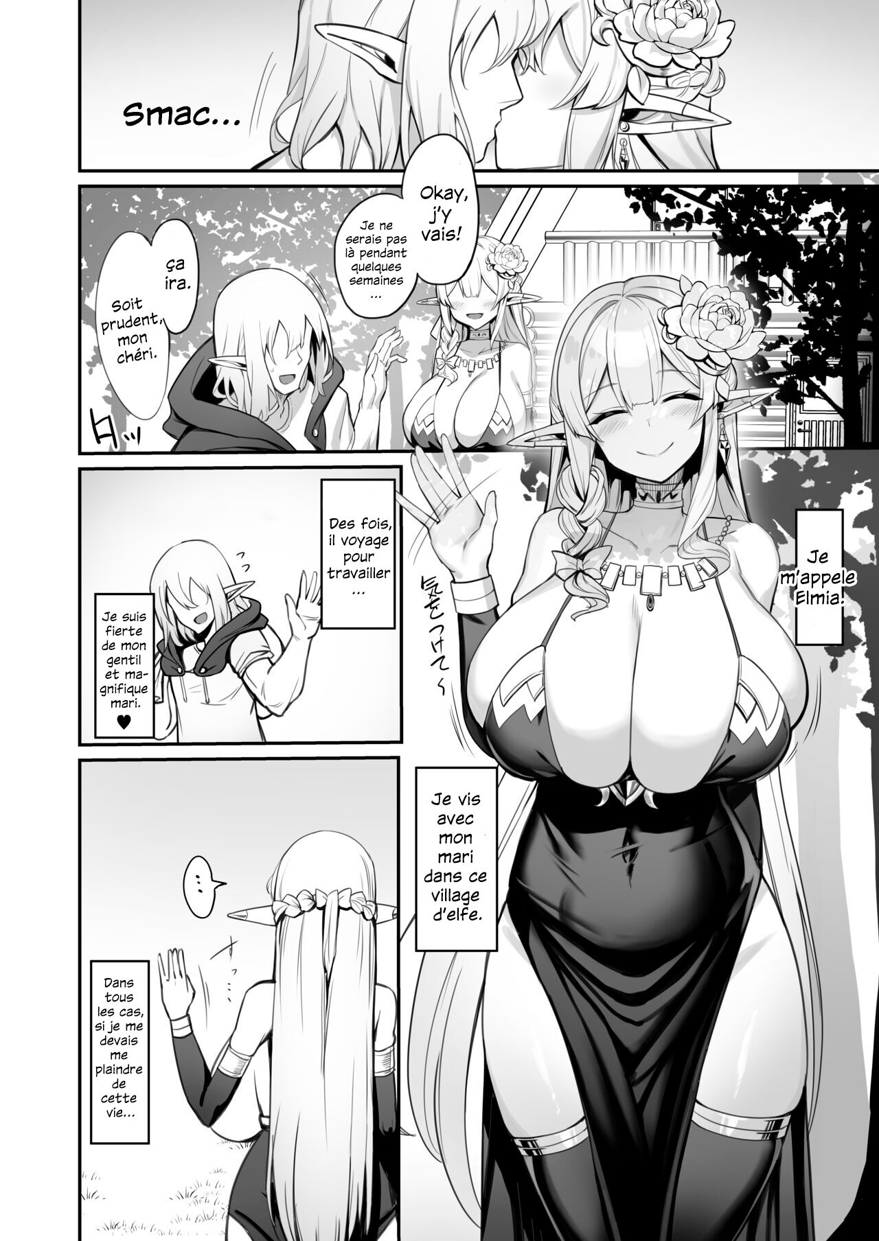 Elf Mama-San no manga | Le manga d'une Elfe mariée frustrée page 4 full