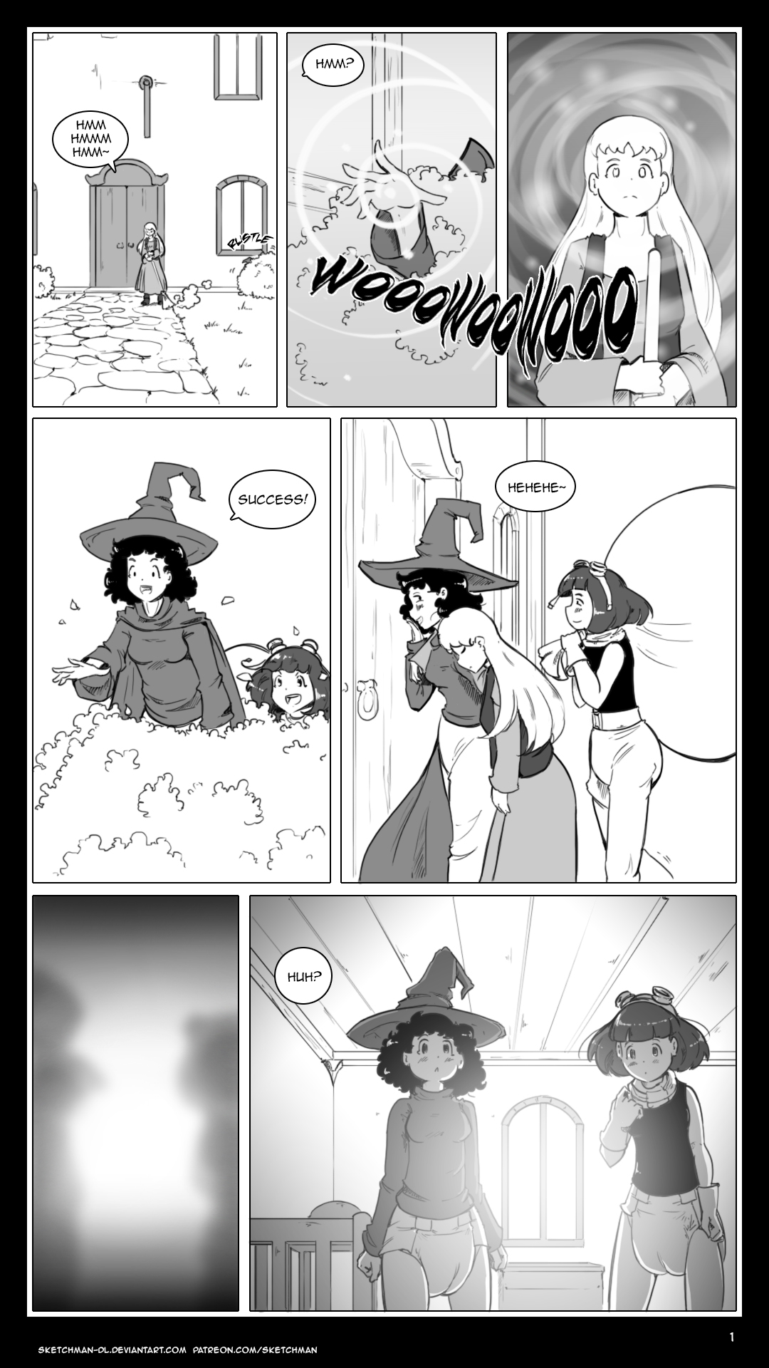 Artist - SketchMan  / Free Magic Trial - COMIC page 1 full