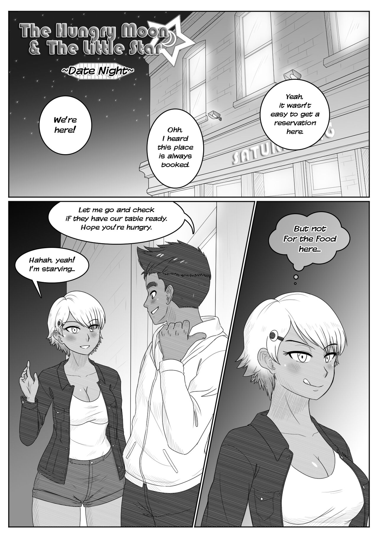 Malezor - Hungry Moon &amp; Little Star - Date Night page 1 full